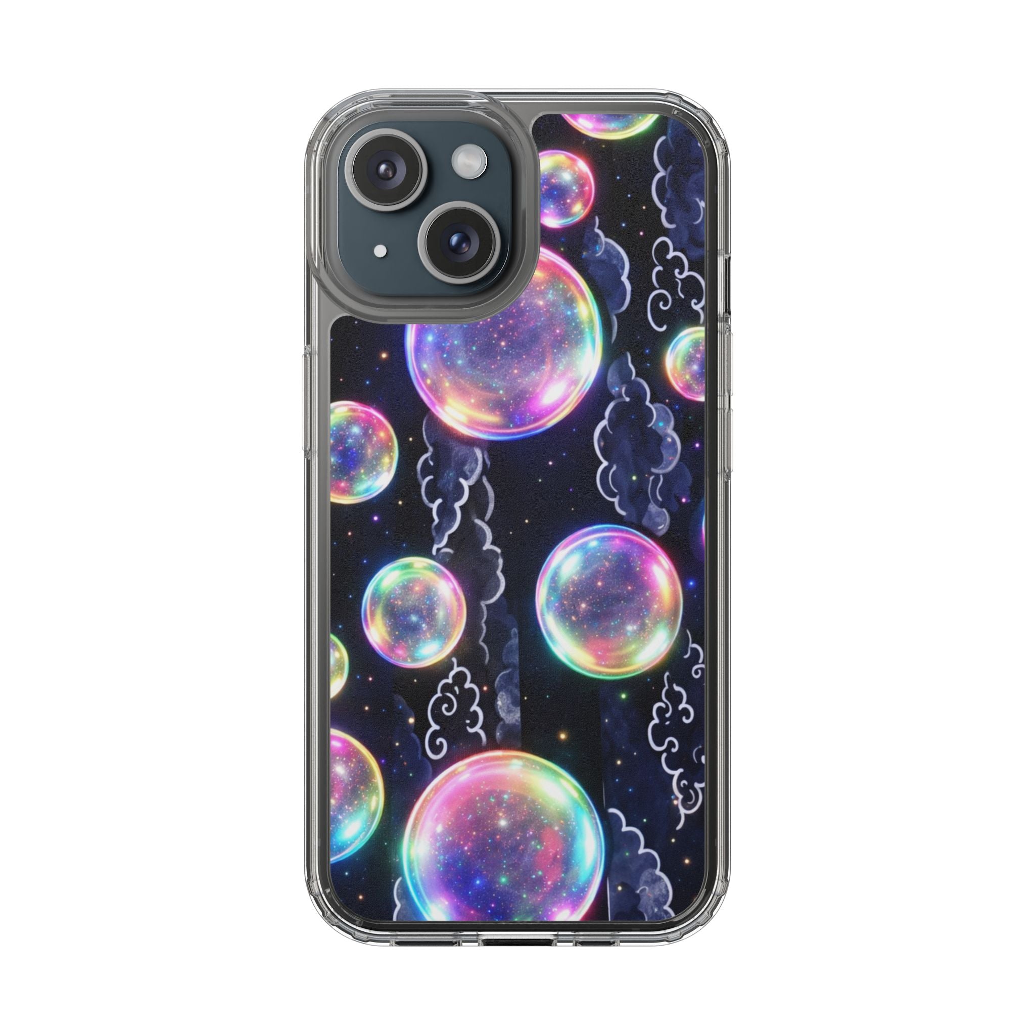 Original Iridescent Bubble Phone Case | Digital Art Aesthetic iPhone Cover