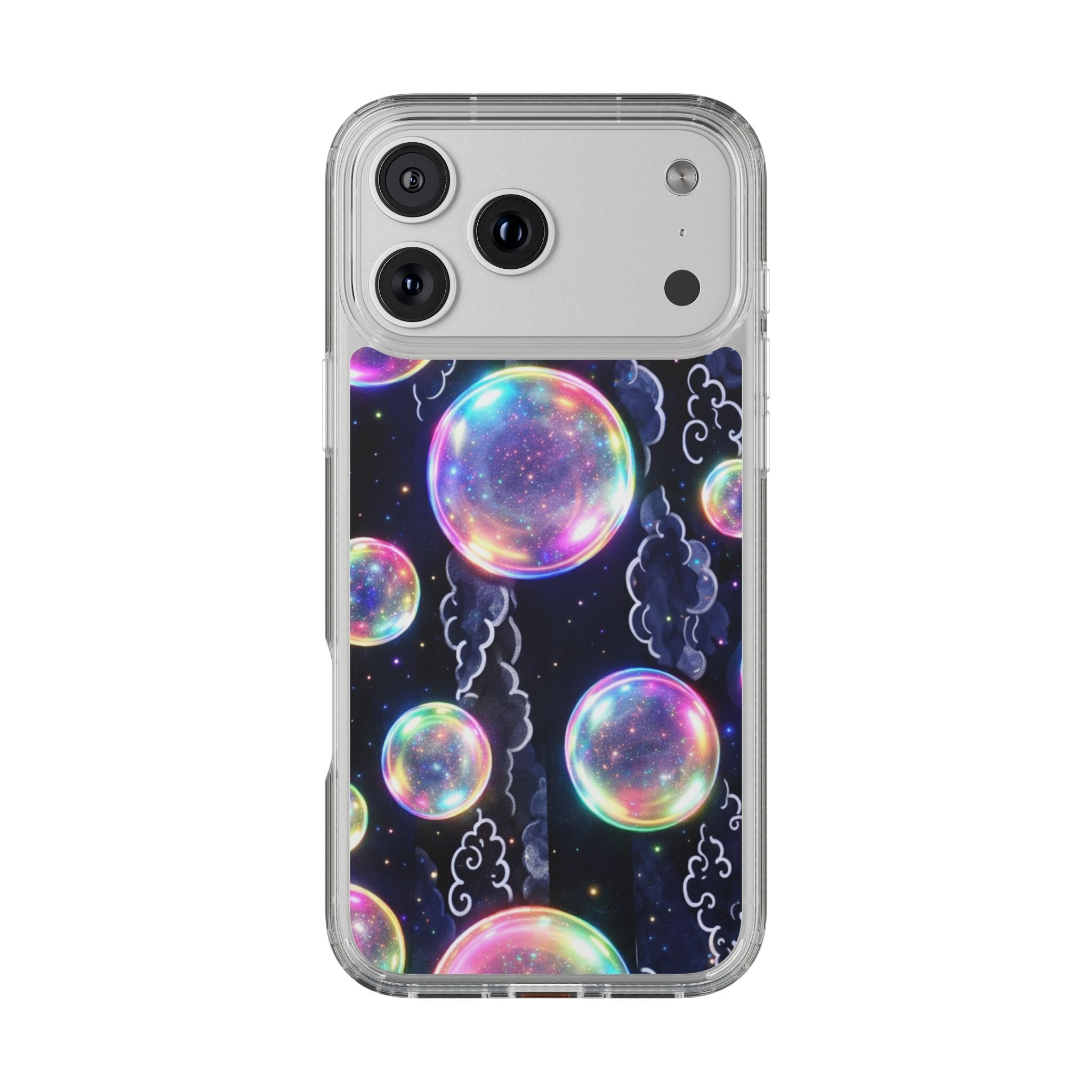 Original Iridescent Bubble Phone Case | Digital Art Aesthetic iPhone Cover