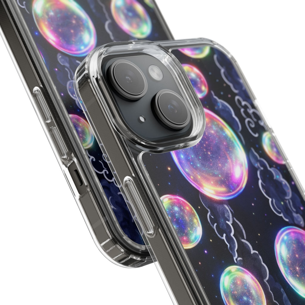 Original Iridescent Bubble Phone Case | Digital Art Aesthetic iPhone Cover