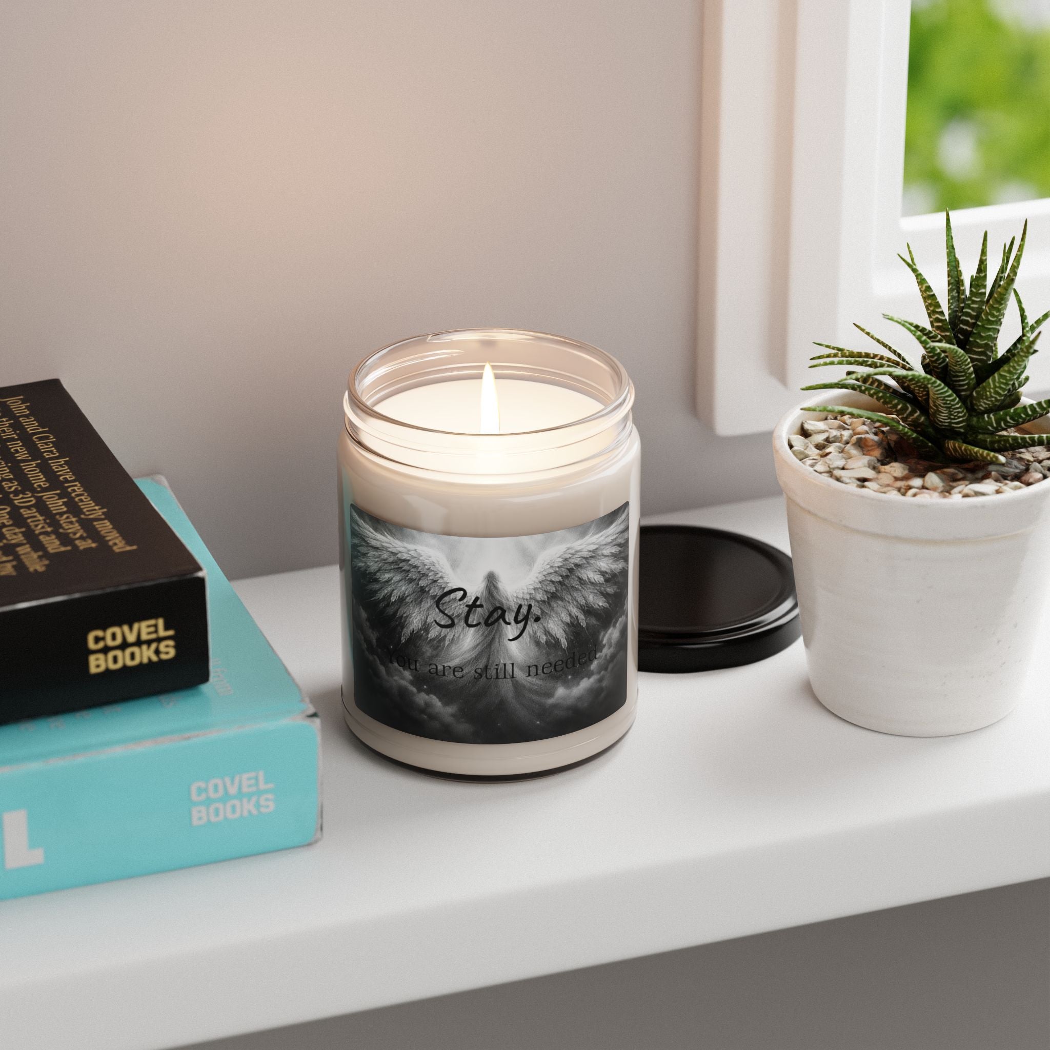 stay you're still needed-Scented Apple Soy Candle, 9oz