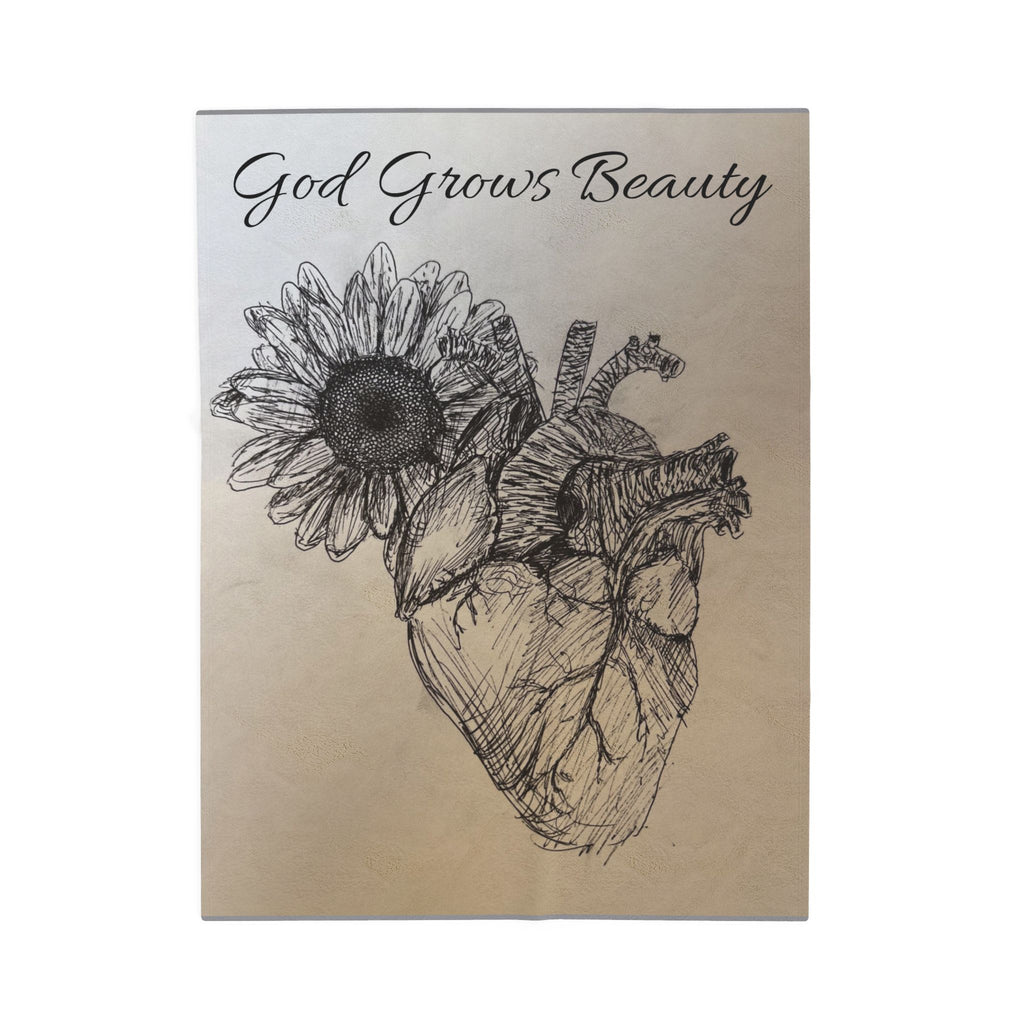 God Grows Beauty-A Mother & Daughter Heirloom blanket (Velveteen Plush Blanket)