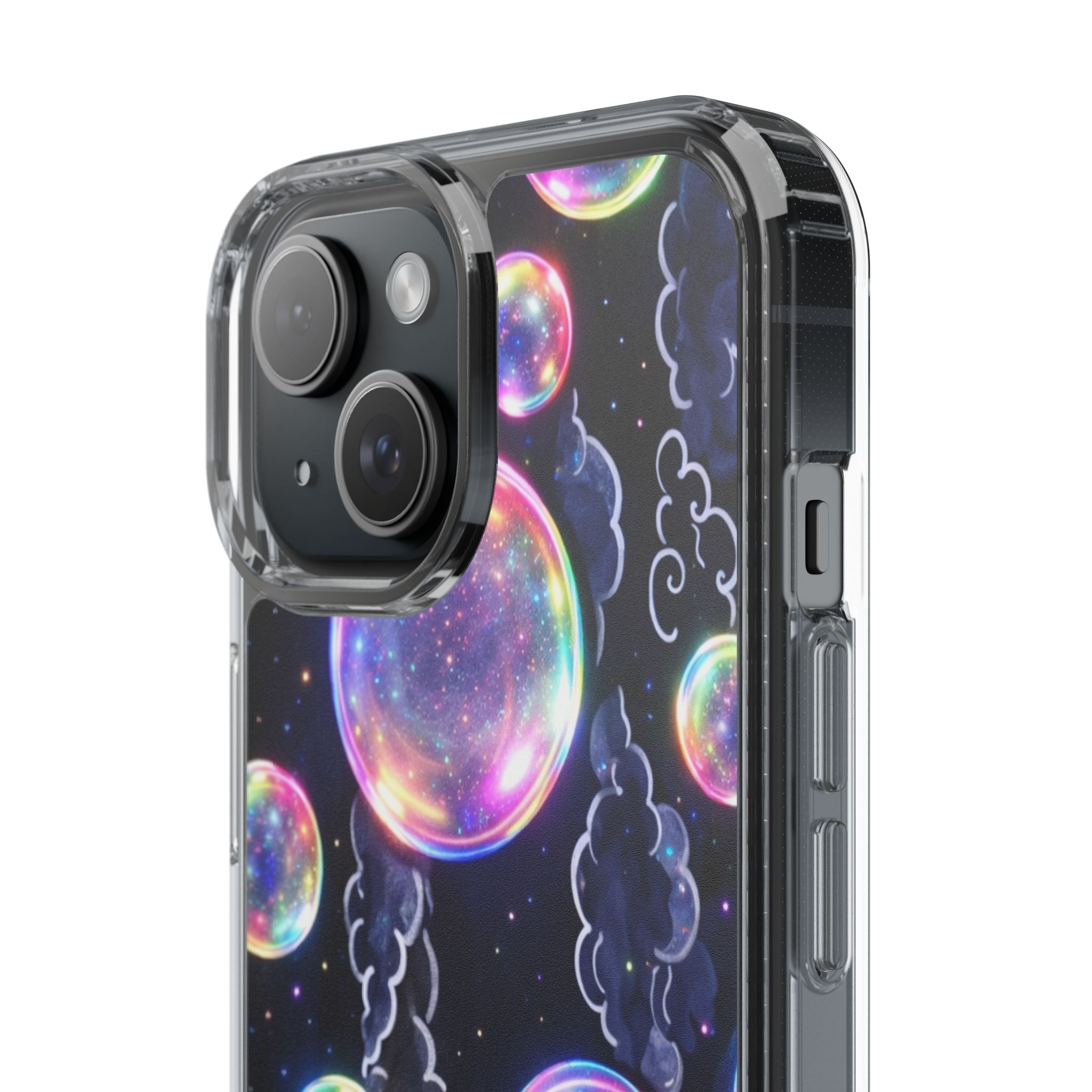 Original Iridescent Bubble Phone Case | Digital Art Aesthetic iPhone Cover