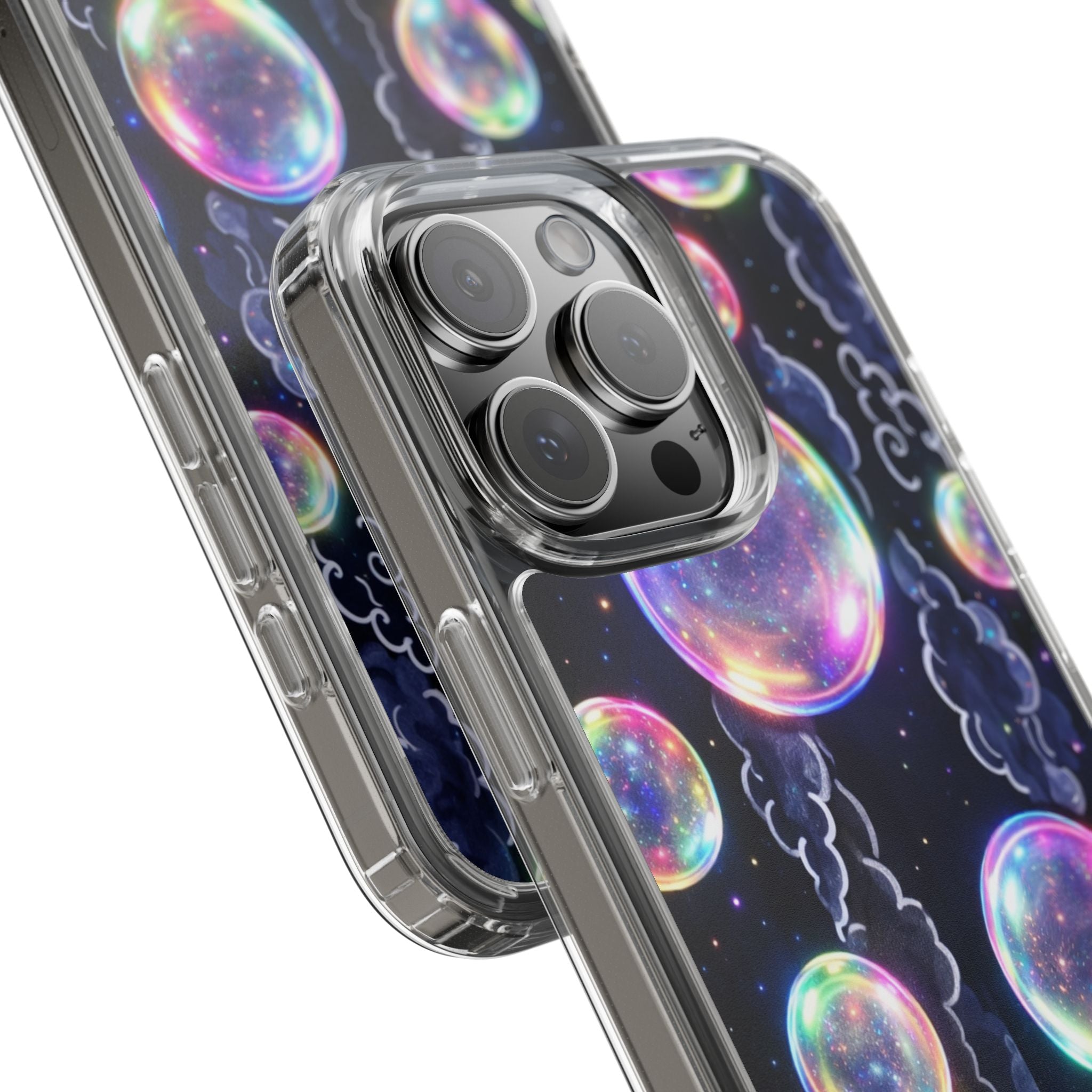 Original Iridescent Bubble Phone Case | Digital Art Aesthetic iPhone Cover