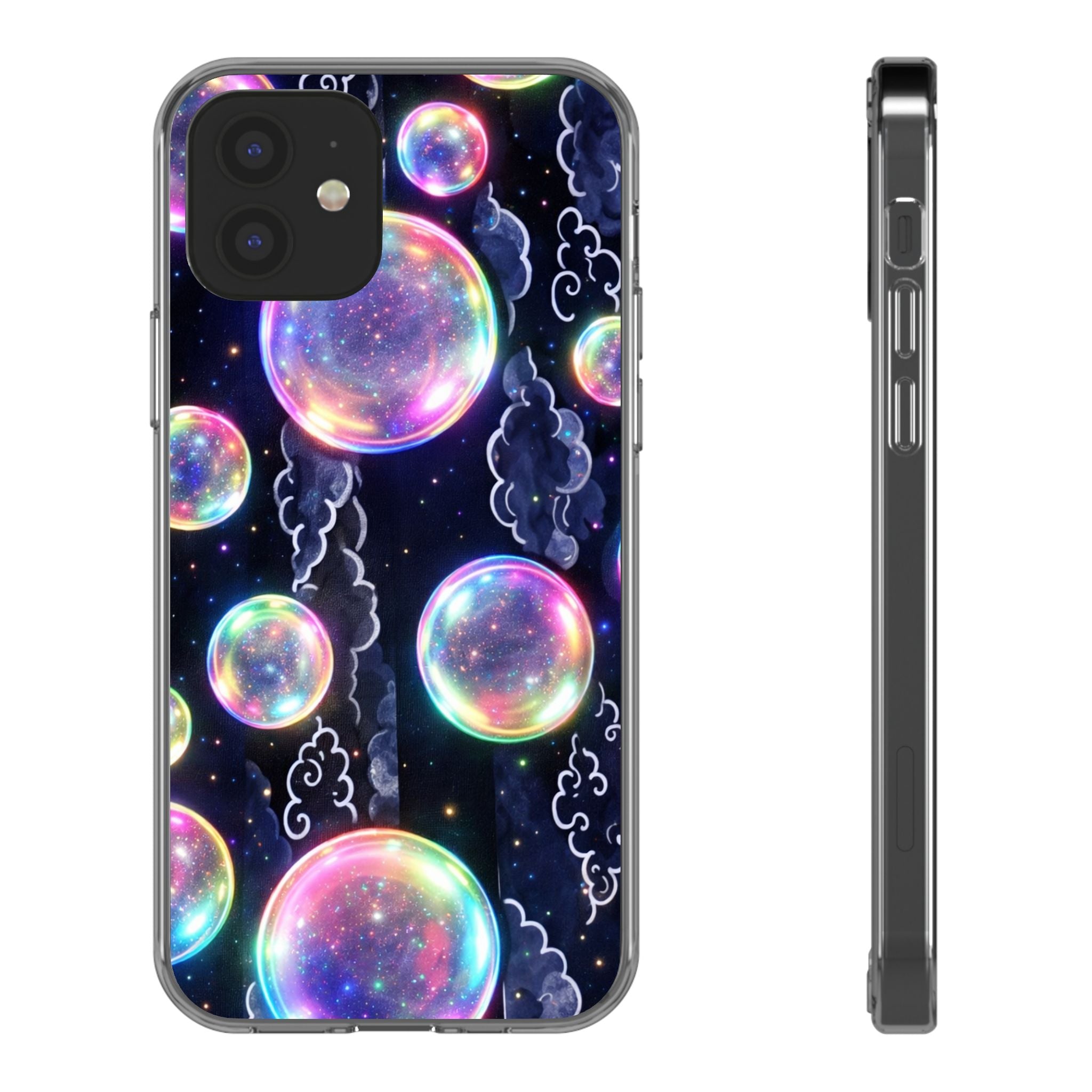 Original Iridescent Bubble Phone Case | Digital Art Aesthetic iPhone Cover