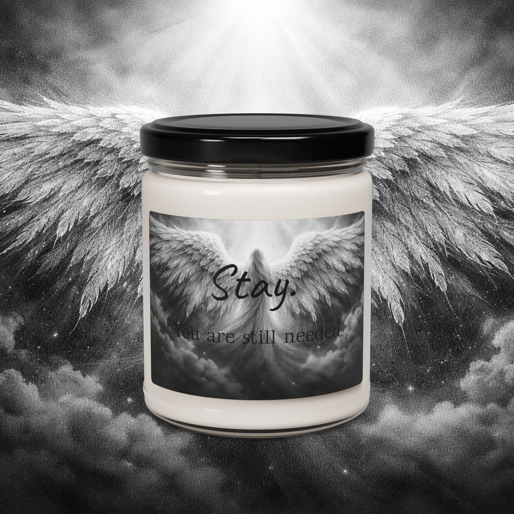 stay you're still needed-Scented Apple Soy Candle, 9oz