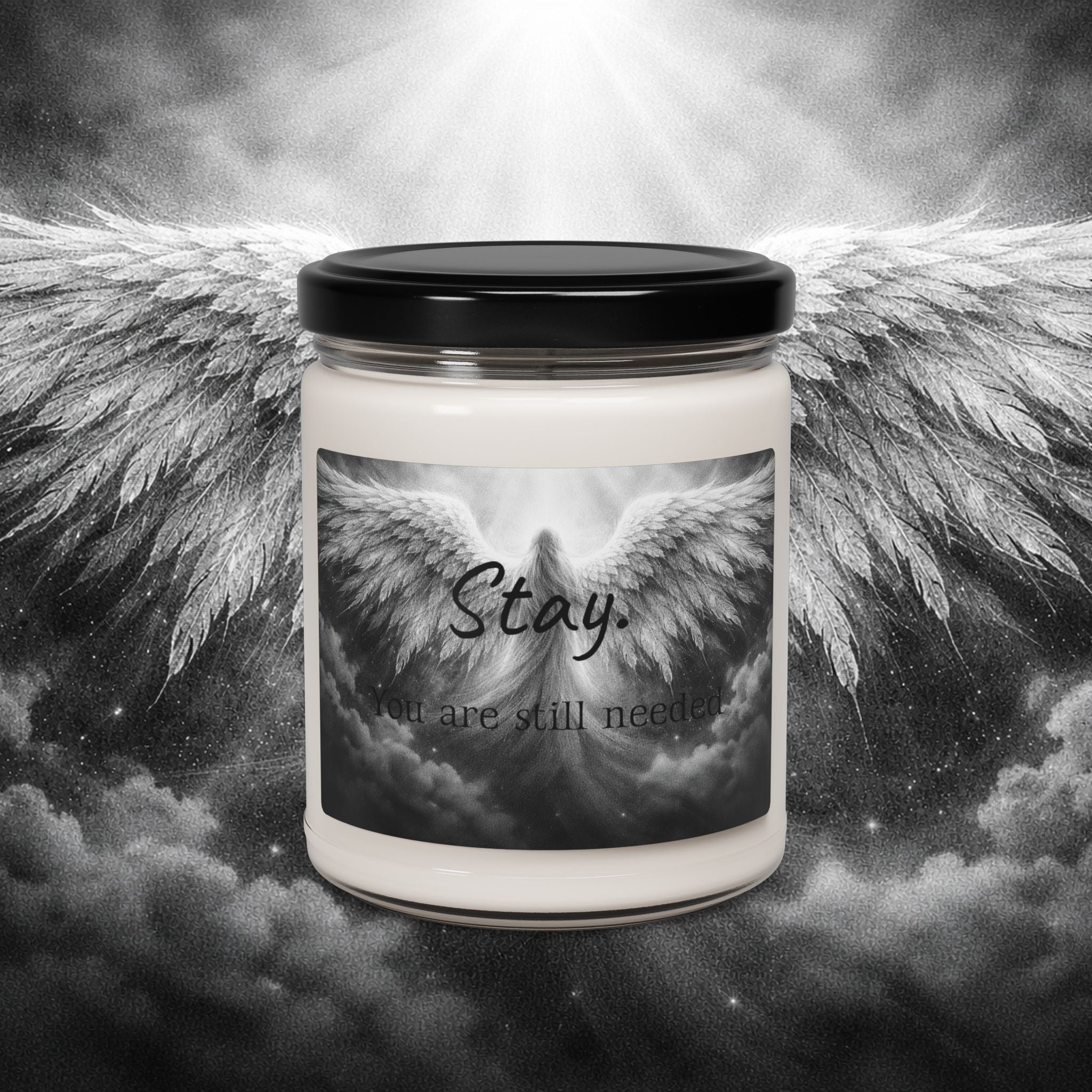 stay you're still needed-Scented Apple Soy Candle, 9oz