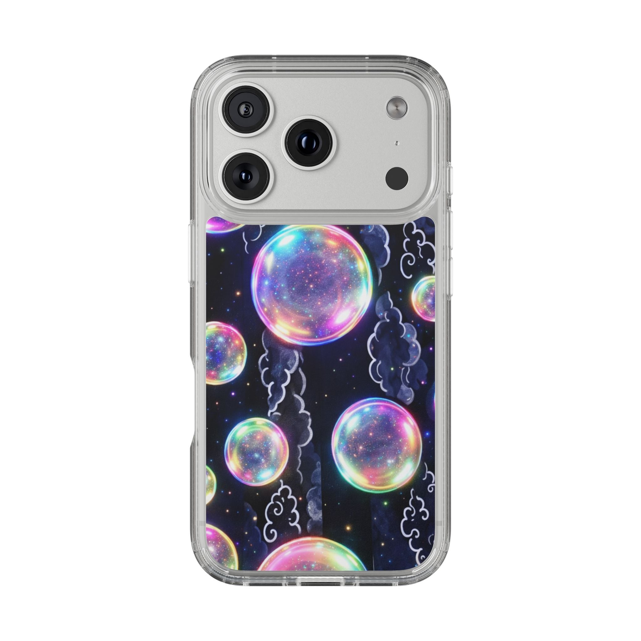 Original Iridescent Bubble Phone Case | Digital Art Aesthetic iPhone Cover
