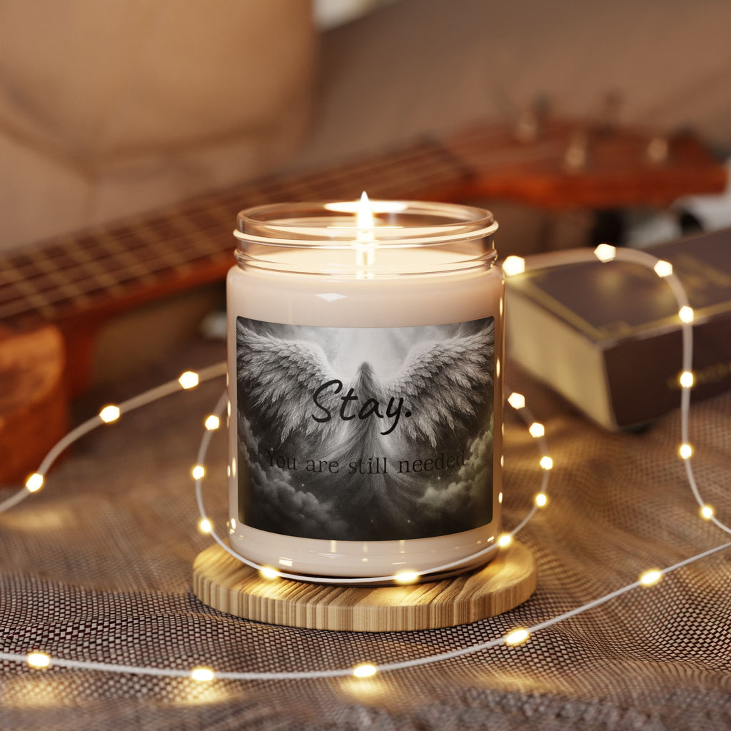 stay you're still needed-Scented Apple Soy Candle, 9oz