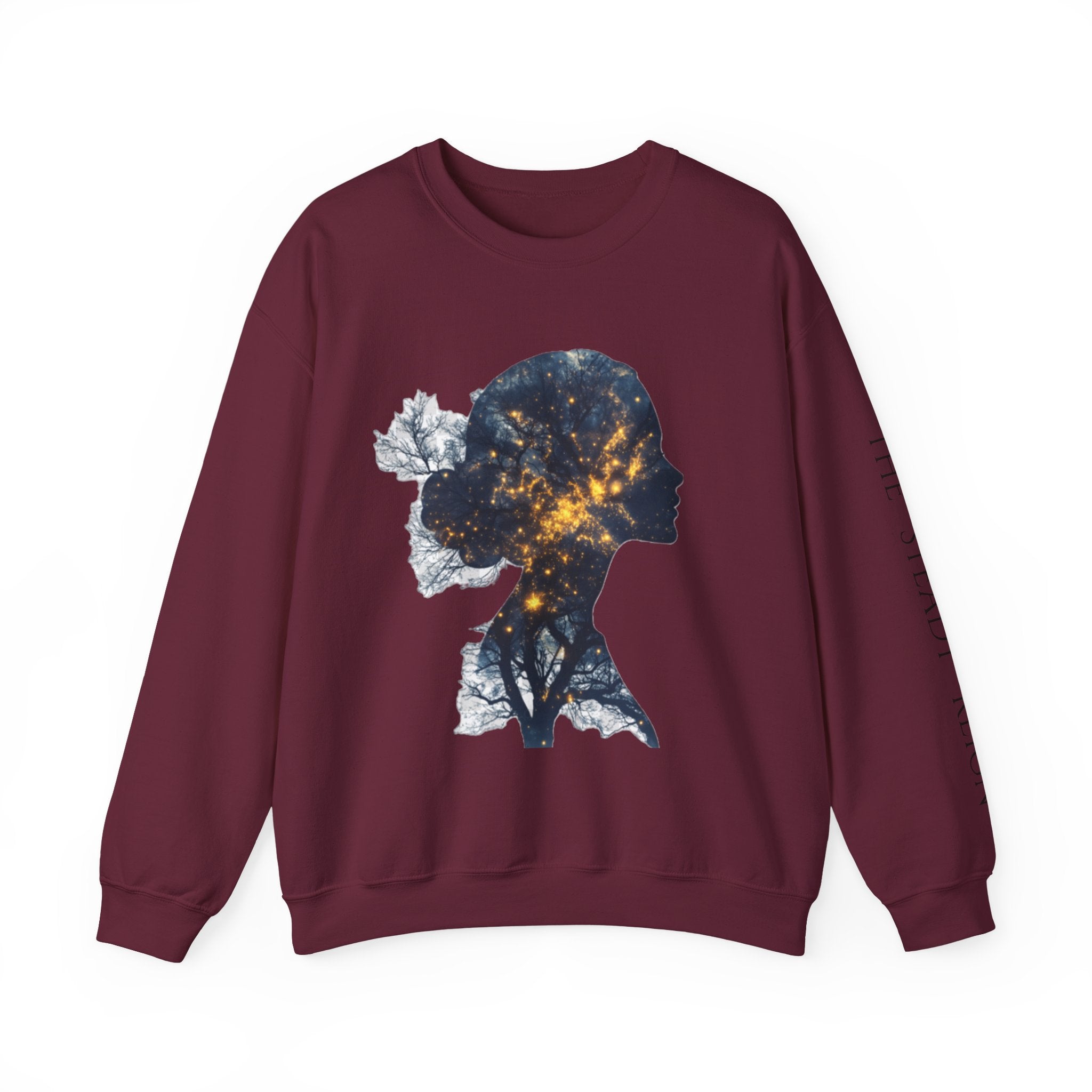 Rooted Lit From Within Sweatshirt — Inspirational Women's Silhouette Crewneck