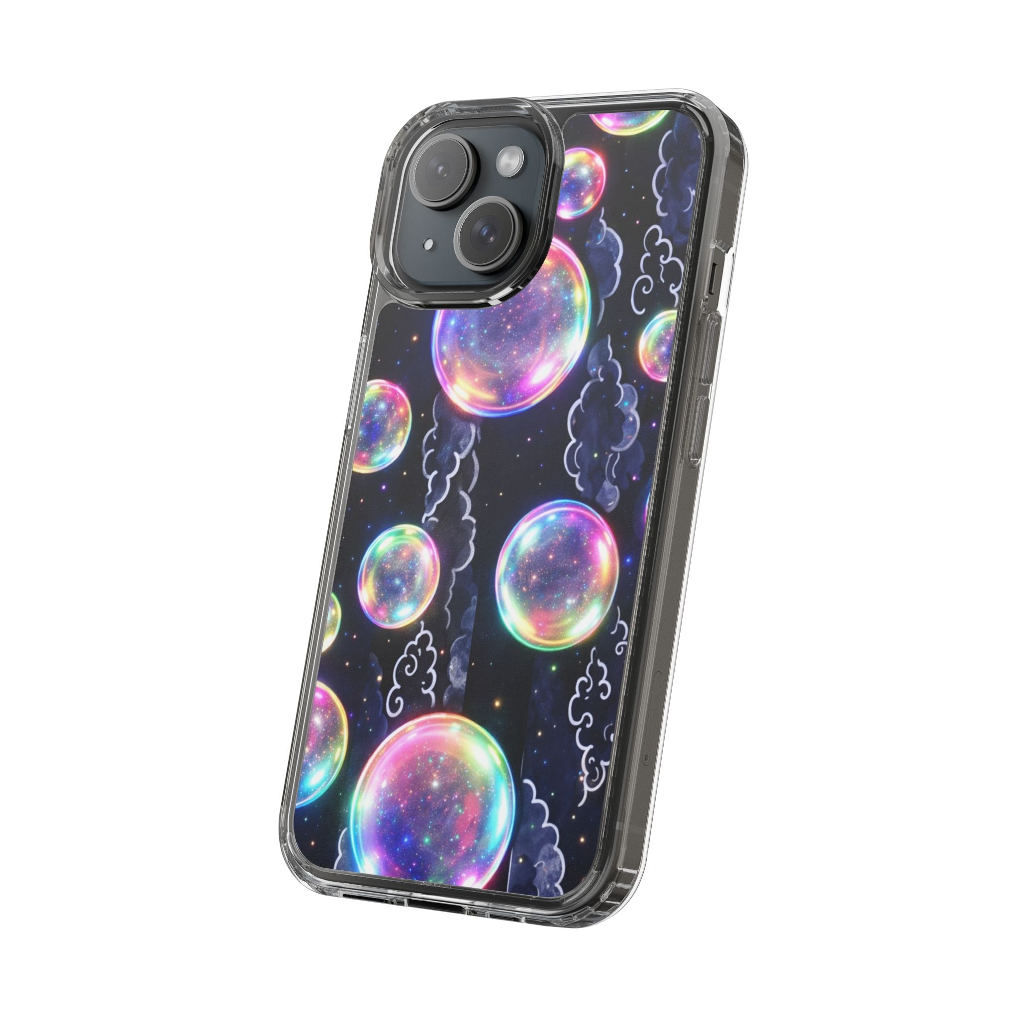 Original Iridescent Bubble Phone Case | Digital Art Aesthetic iPhone Cover