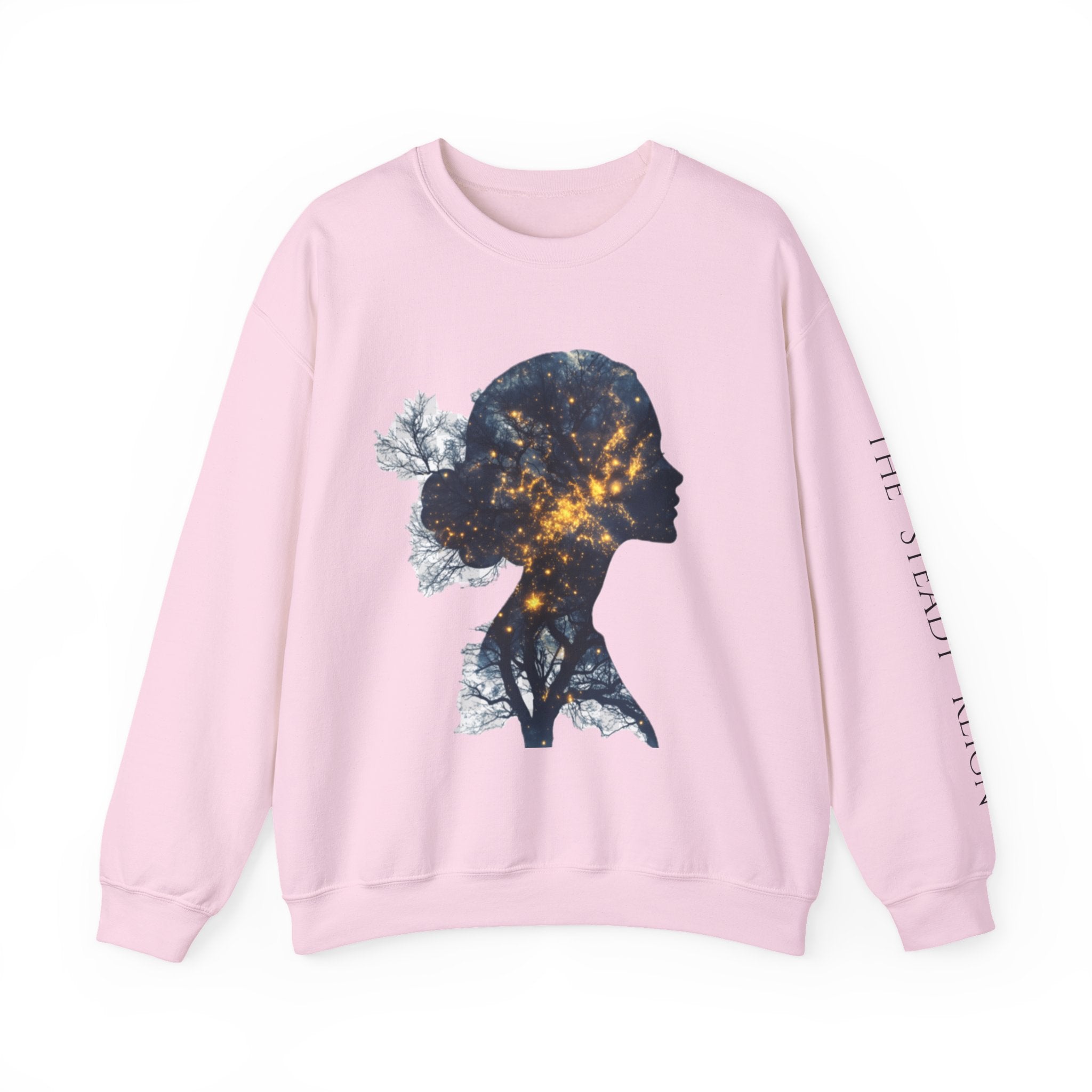 Rooted Lit From Within Sweatshirt — Inspirational Women's Silhouette Crewneck